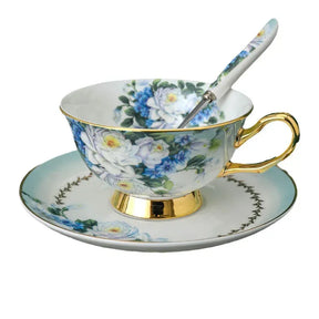 Pequeno Conjunto De Copo De Café De Porcelana De Osso De Cerâmica, Caixa De Presente De Luxo Europeu, Requintado